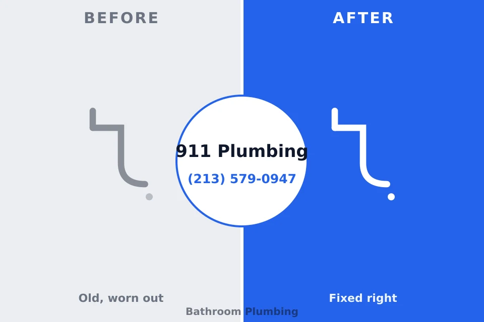 Before and after: plumbing repair Elizabeth, NJ